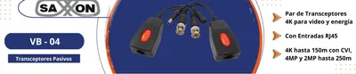 Transceptores SAXXON RJ-45 VB-04